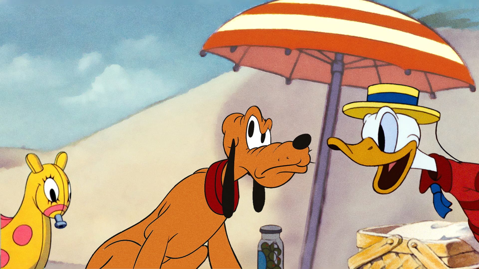 Donald ve Plüto ile Sahilde Piknik