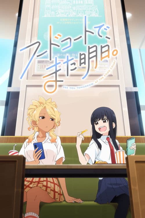 フードコートで、また明日。